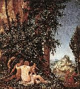 Albrecht Altdorfer Landscape with Satyr Family USA oil painting artist